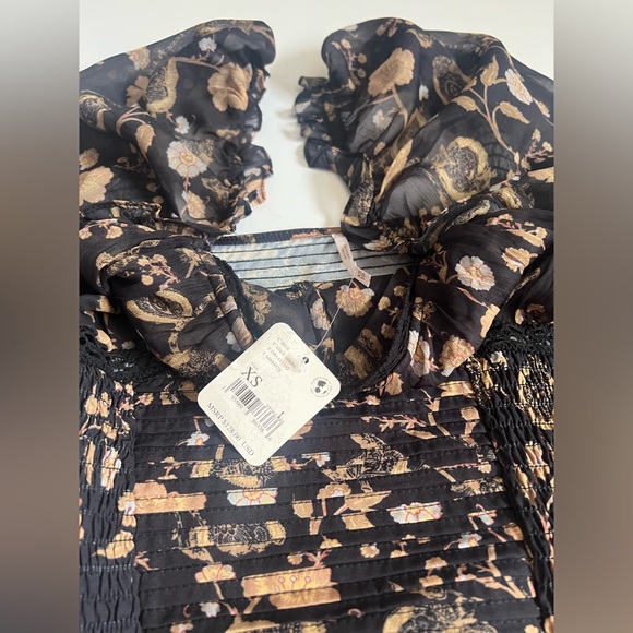 NWT Free People Intimately Free Brunch Date Bodysuit SZ XS 🖤✨ - Picture 13 of 14